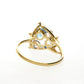 18 Karat Gold Colored Stone Ring｜96-2131