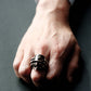 SAMURAI RING With HIDDEN SKULL (14-2359)-Ring-Samurai-Jewels Japan