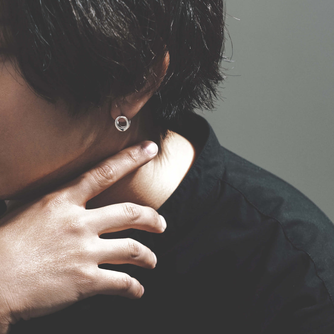 Silver Hoop Earrings|44-1535-1536