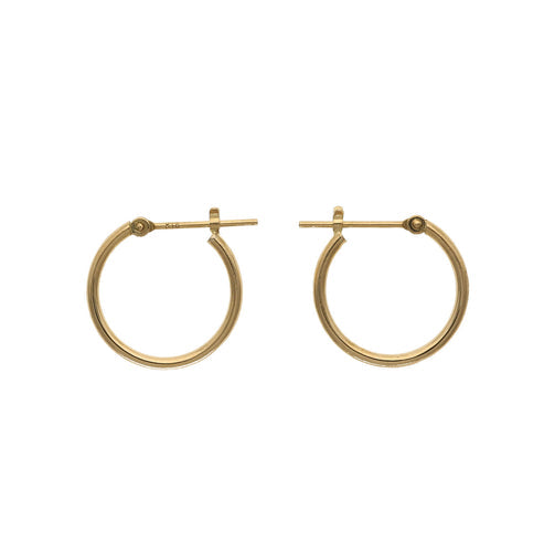 K18 hoop earrings（S・thin type）｜95-8089｜L＆Co.JAPAN（エル