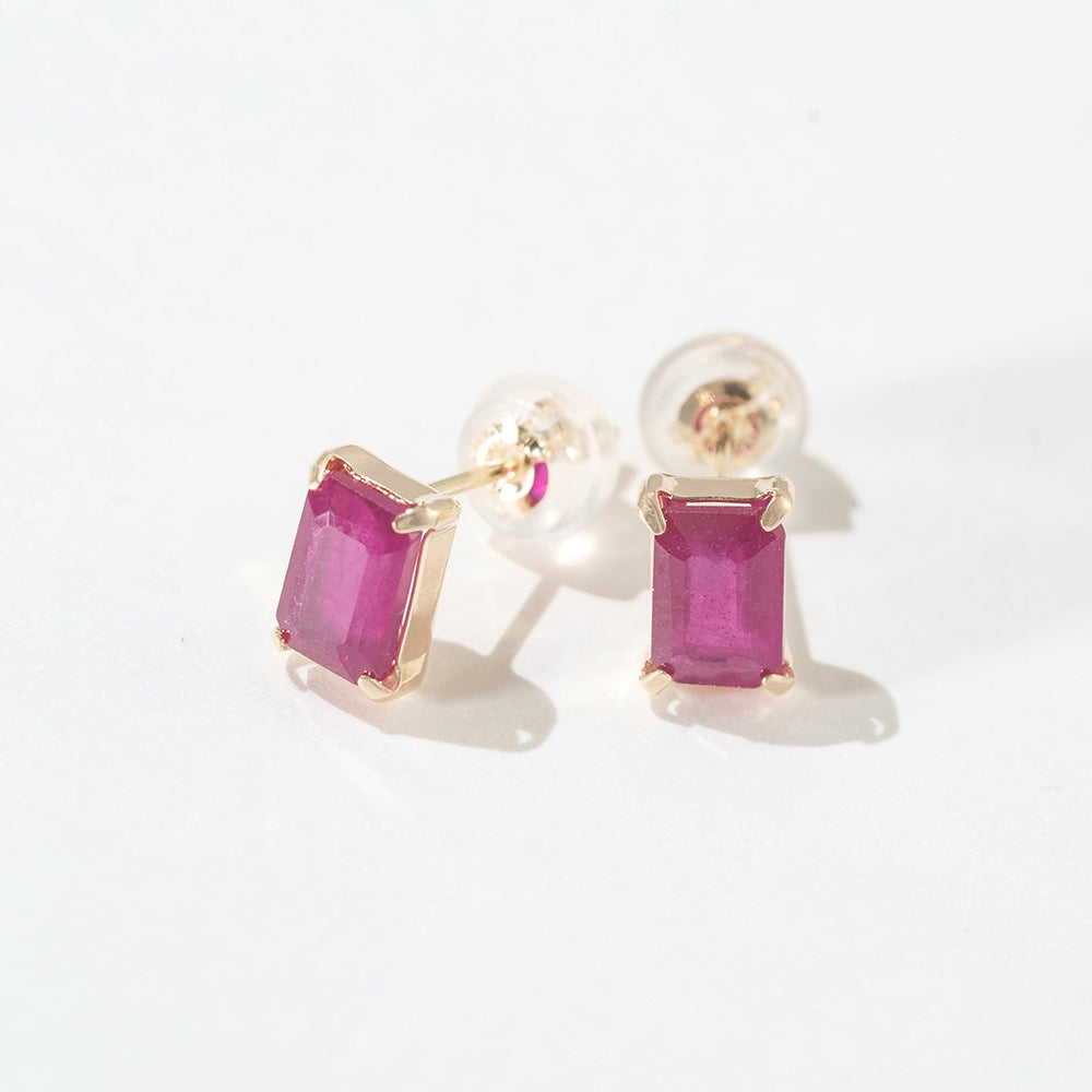 10 Karat Gold Birthstone Earrings ｜43-8001-8015