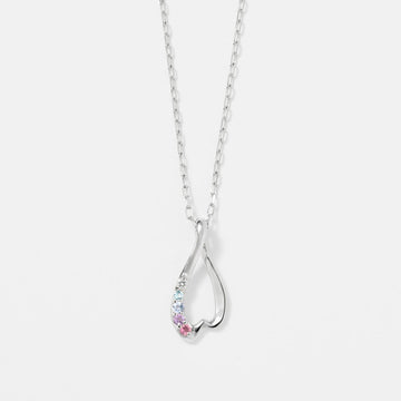Pre-Order Item K10 White Gold Yozakura Necklace | 96-1506