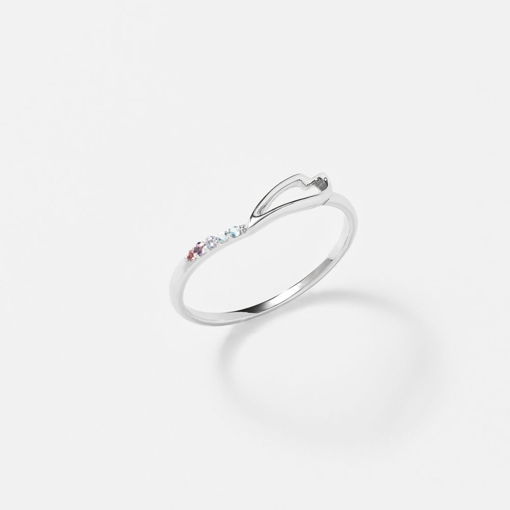 Pre-Order Item K10 White Gold Yozakura Ring | 96-2242