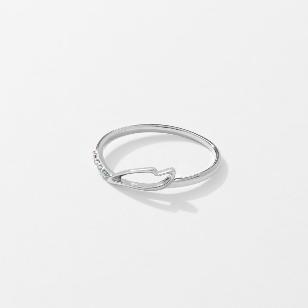 Pre-Order Item K10 White Gold Yozakura Ring | 96-2242
