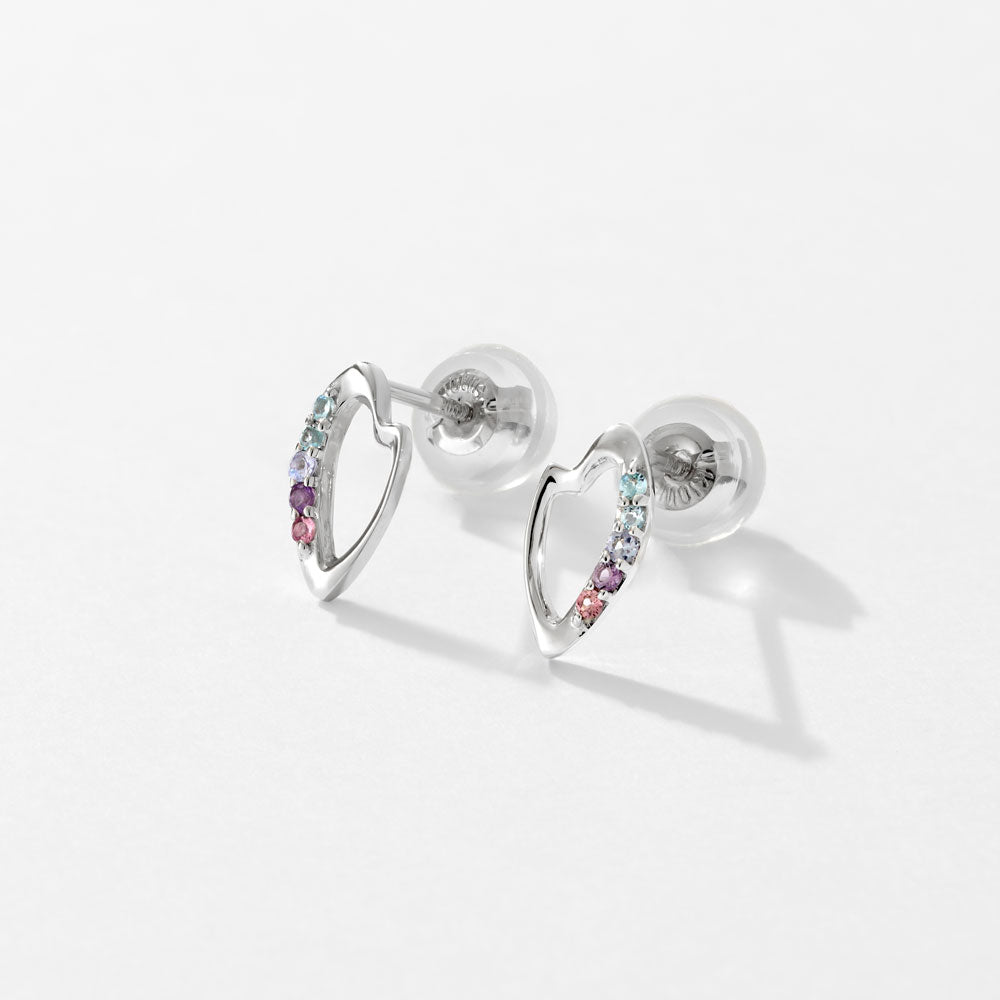Pre-Order Item K10 White Gold Yozakura Earrings | 96-3360