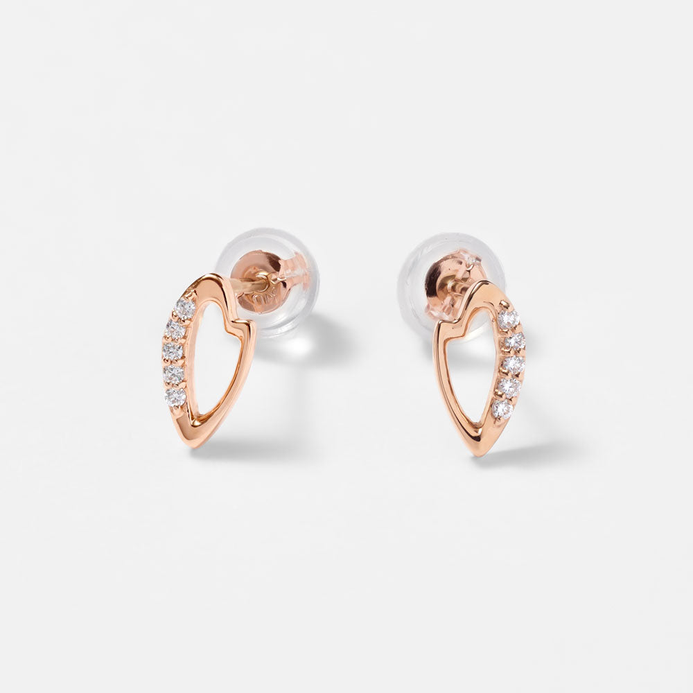 Pre-Order Item K10 Pink Gold Hizakura Earrings | 96-3359