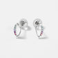 Pre-Order Item K10 White Gold Yozakura Earrings | 96-3360