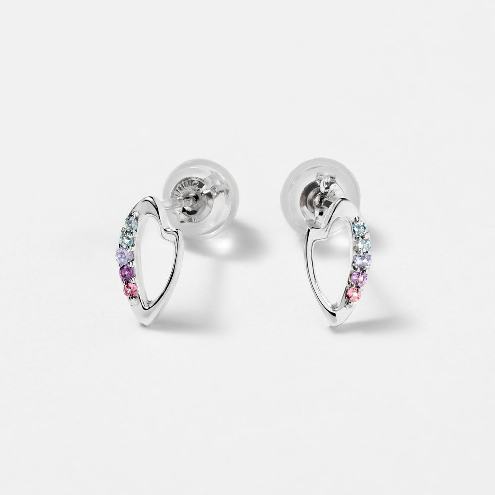 Pre-Order Item K10 White Gold Yozakura Earrings | 96-3360