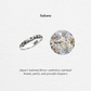 Silver Sakura Pattern Ring | 14-2468