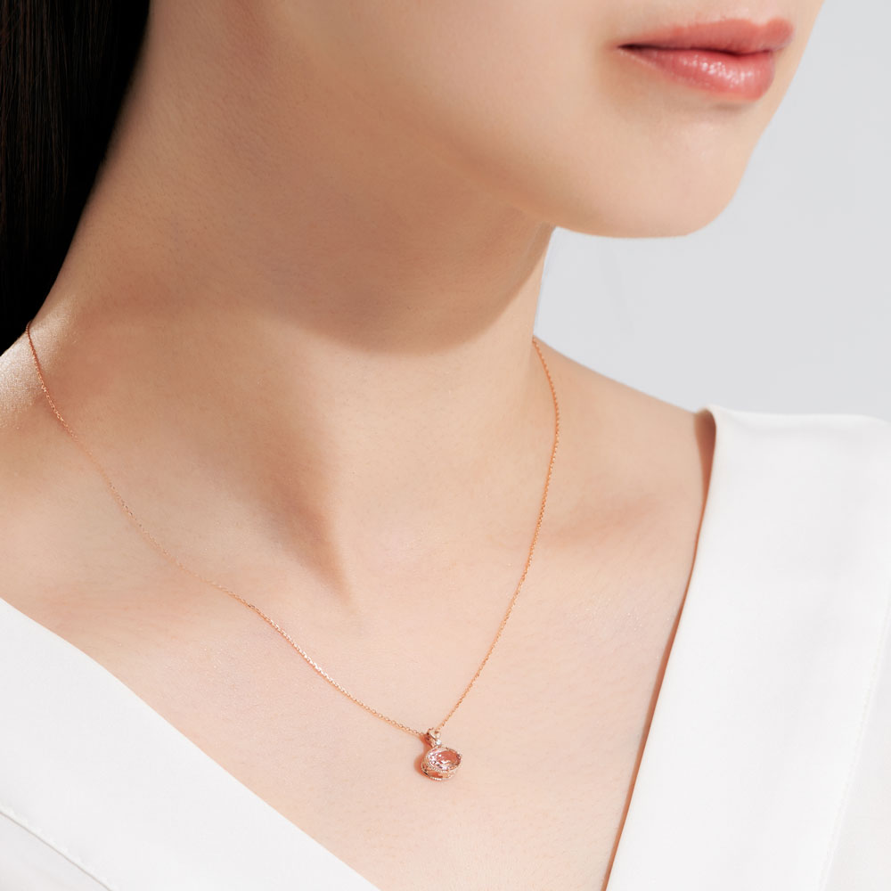 K18PG Sakura Necklace｜96ｰ1511