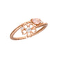 Silver Color Stone Sakura Ring｜20-4670-4672