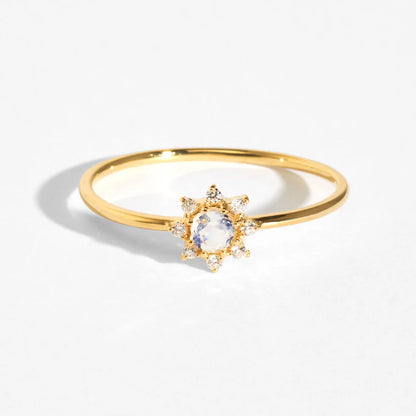 18 Karat Gold Diamond and Birthstone Ring (96-2103-2114)