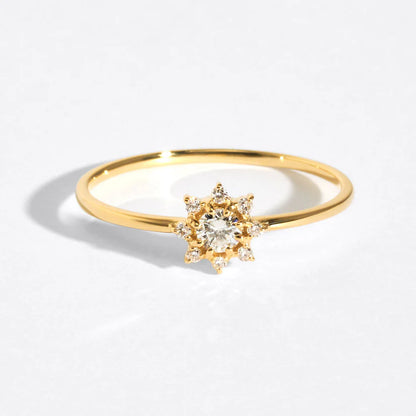 18 Karat Gold Diamond and Birthstone Ring (96-2103-2114)