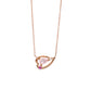 Silver Color Stone Sakura Necklace｜60-9406-9411