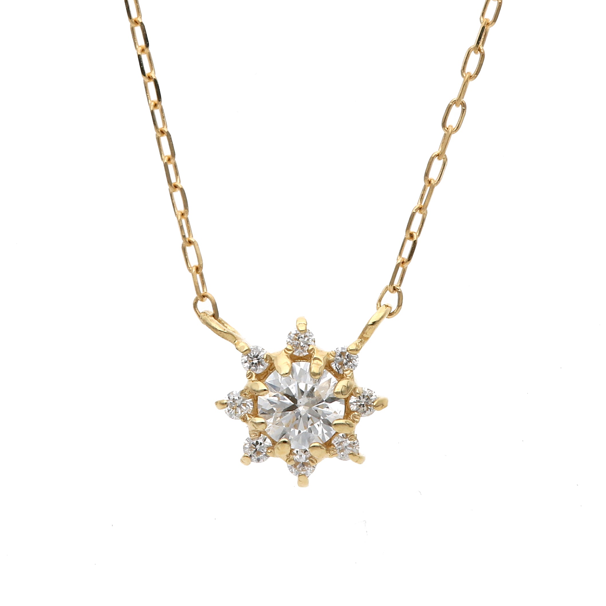 18 Karat Gold Diamond and Birthstone Necklace | 96-1095-1106