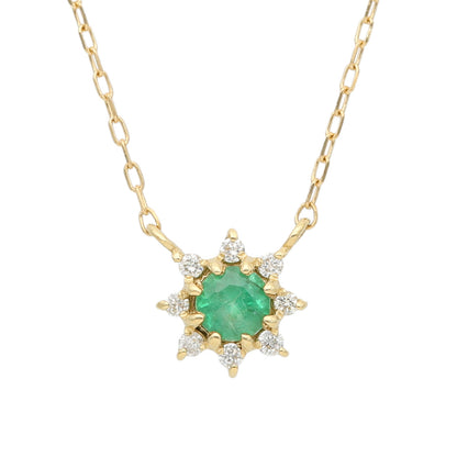 18 Karat Gold Diamond and Birthstone Necklace | 96-1095-1106
