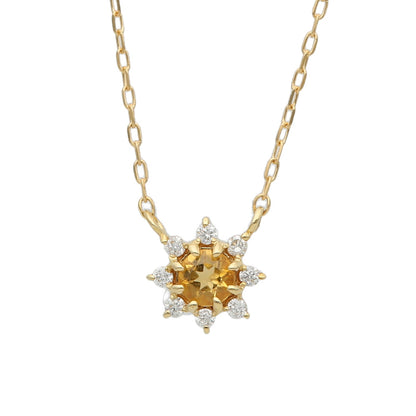 18 Karat Gold Diamond and Birthstone Necklace | 96-1095-1106