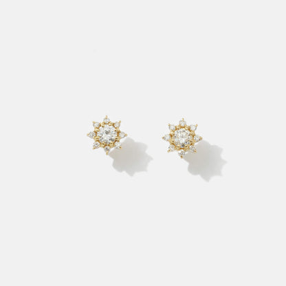 Ohrringe aus 18 Karat Gold mit Diamanten und Geburtstagssteinen (96-3040-3051)