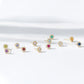 18 Karat Gold Diamond and birthstone Earrings (96-3040-3051)