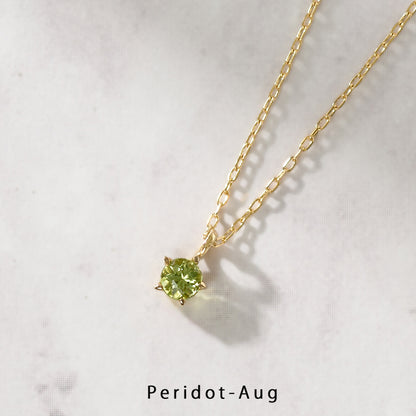 10 Karat Gold birthstone Necklace（60-8041-8052）