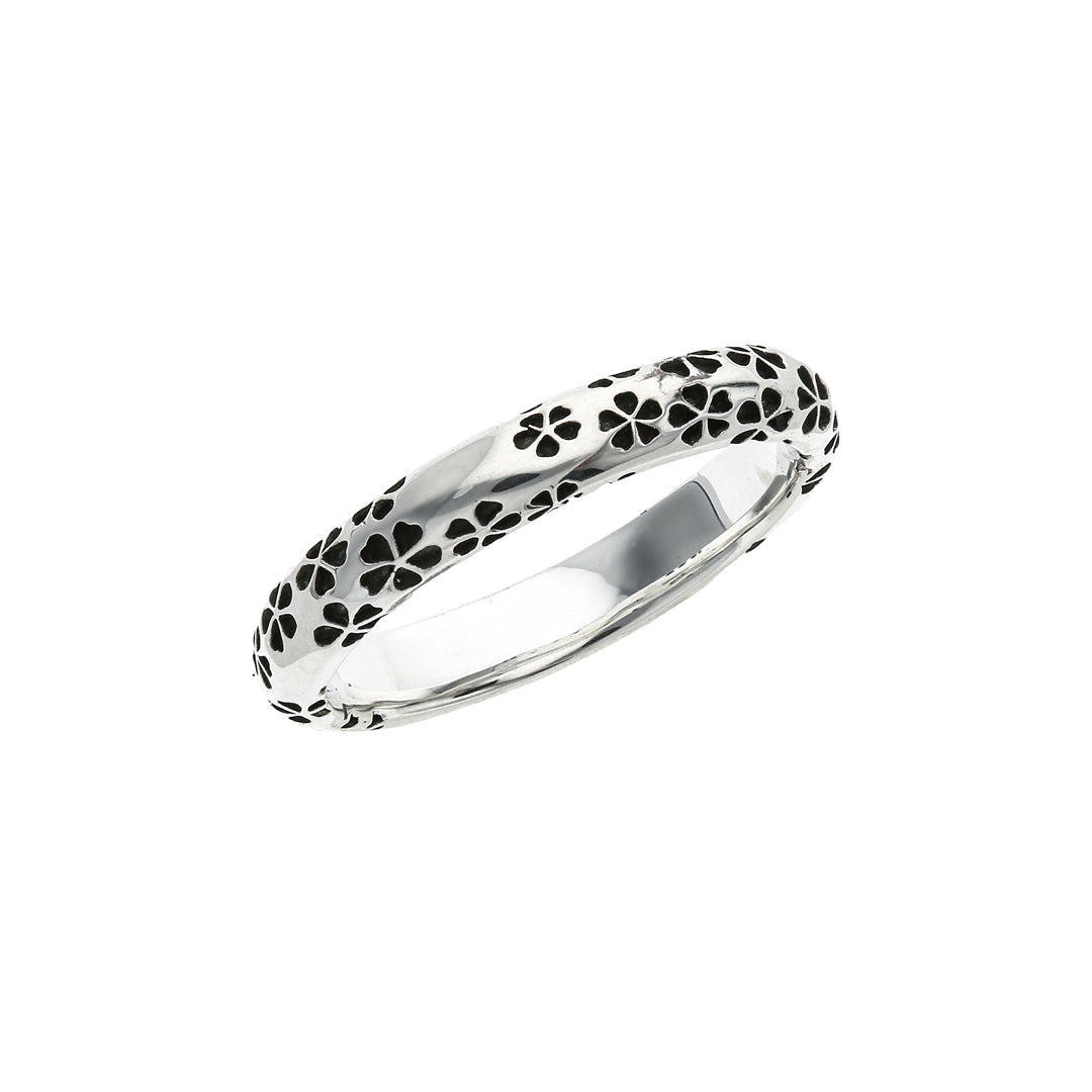 Silver Sakura Pattern Ring | 14-2468