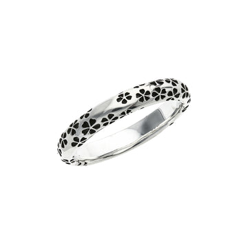 Silver Sakura Pattern Ring | 14-2468