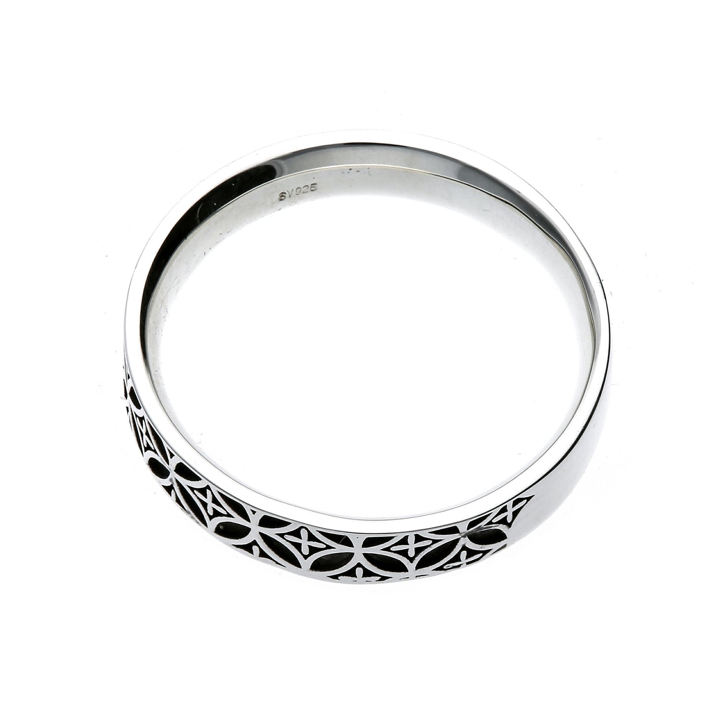 Ring mit Edokiriko-Muster aus Silber (14-2465) 