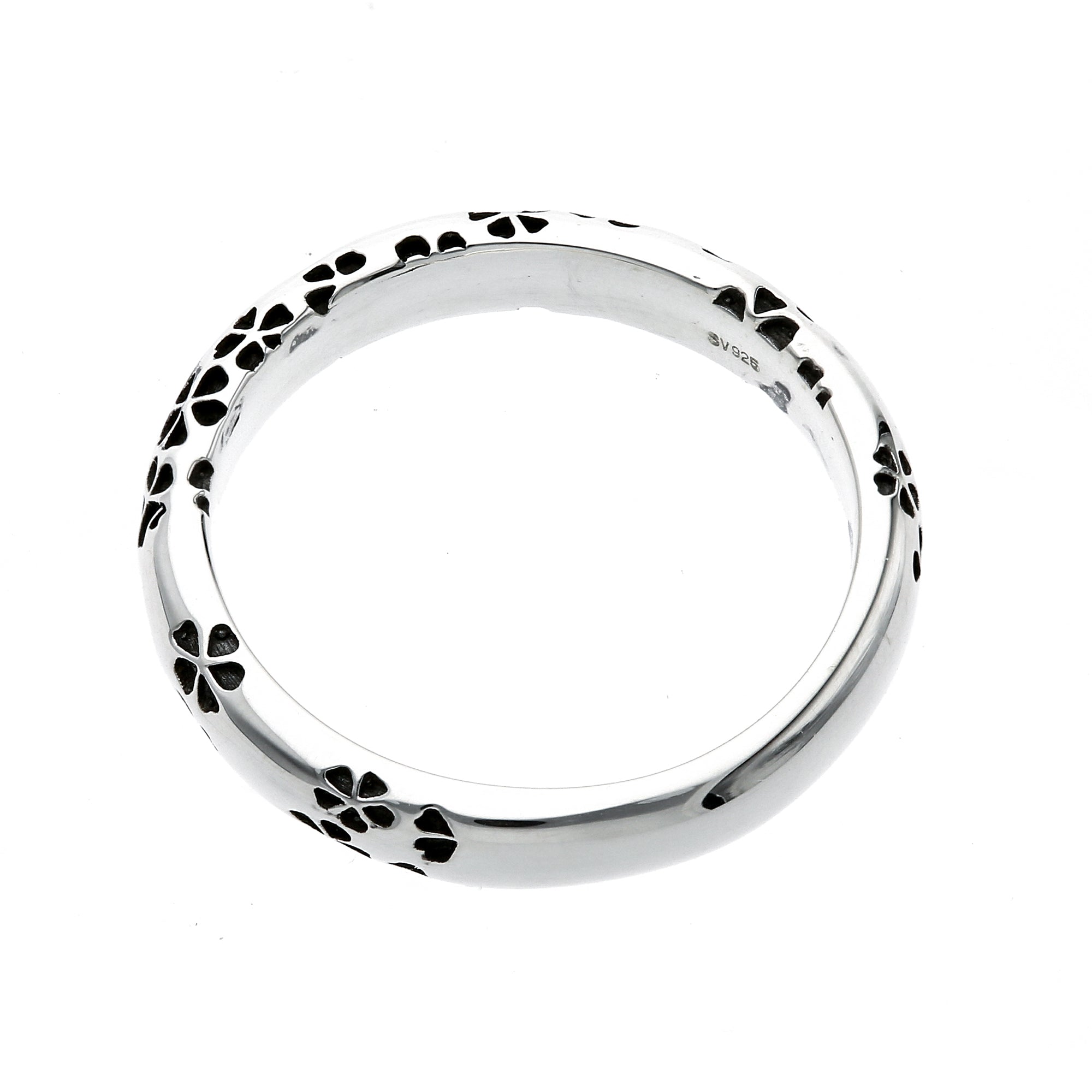 Silver Sakura Pattern Ring | 14-2468