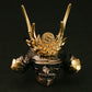 SILVER SAMURAI RING with 18KARAT GOLD EMBLEM (14-2352)-Ring-Samurai-Jewels Japan
