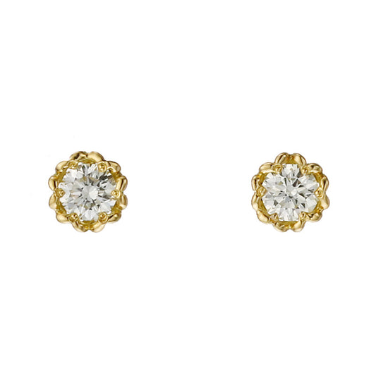 18 Karat Gold Diamond Earrings｜96-3013