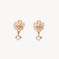10 Karat Pink Gold Rose Quartz Sakura Earrings | 43-1099