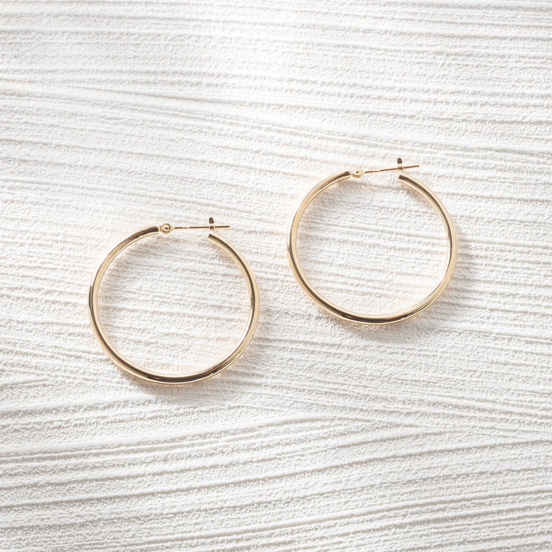 K18 hoop earrings（L・thick type）｜43-1373｜L＆Co.JAPAN（エル