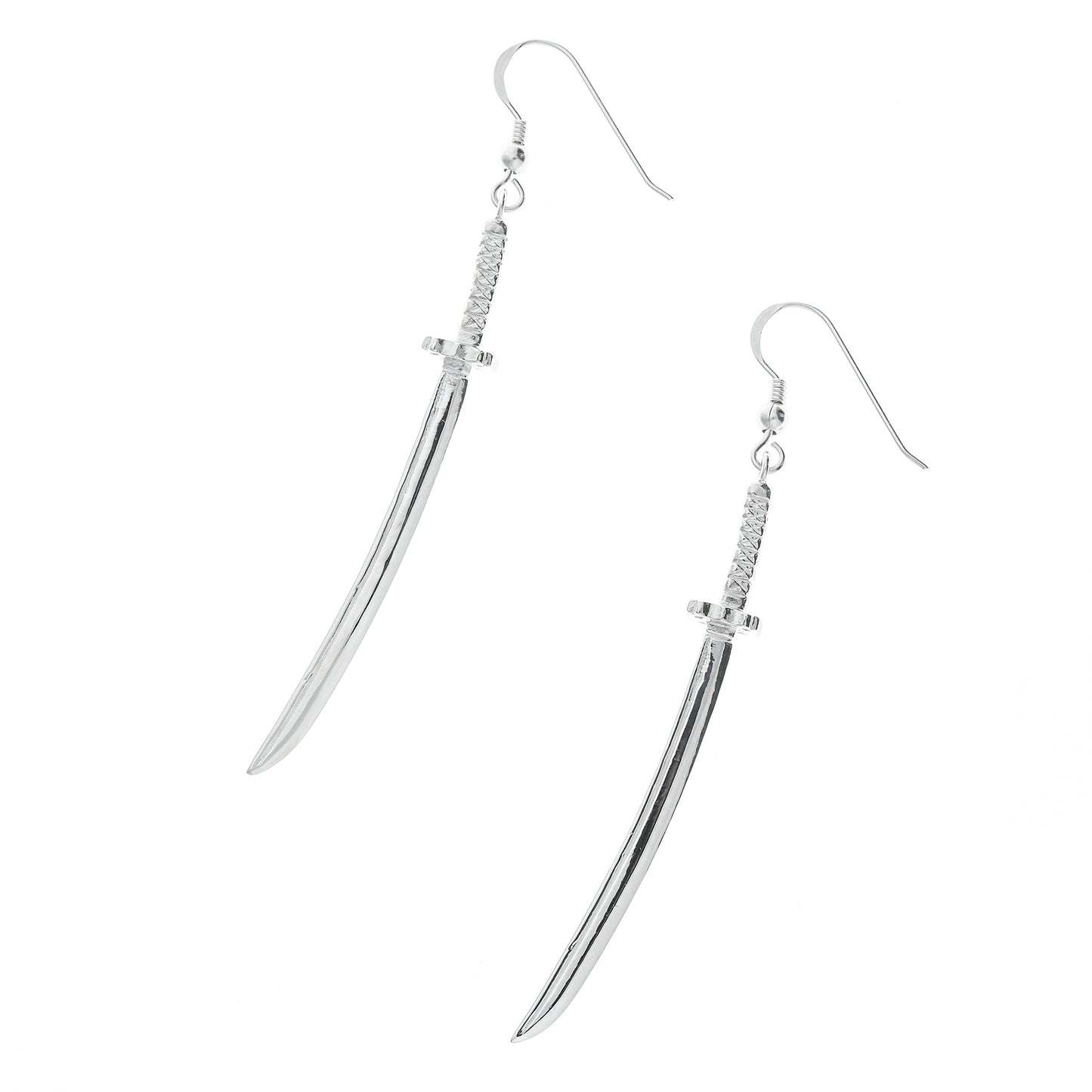Silver Samurai Sword Earring (44-1513)