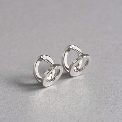 Silver Hoop Earrings｜44-1535-1536