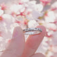 Silver Sakura Pattern Ring (14-2468)