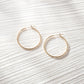 K18 hoop earrings（L・thin type）｜95-8106