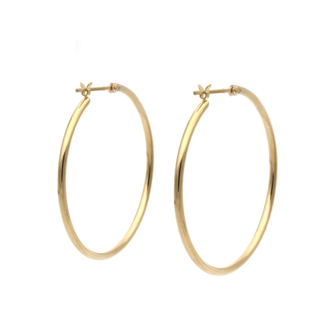 k18 japan gold hoop earings
