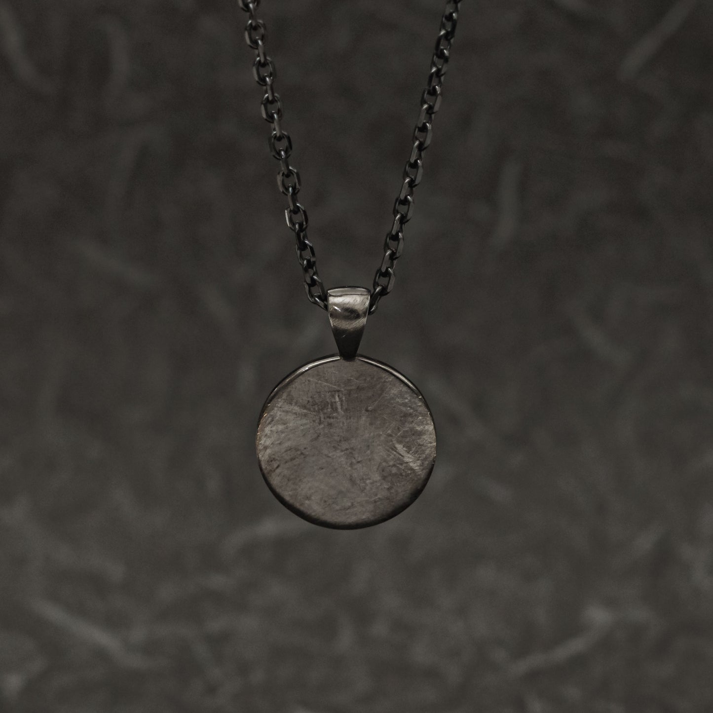 Silver Edokiriko Pattern Necklace (64-3767)