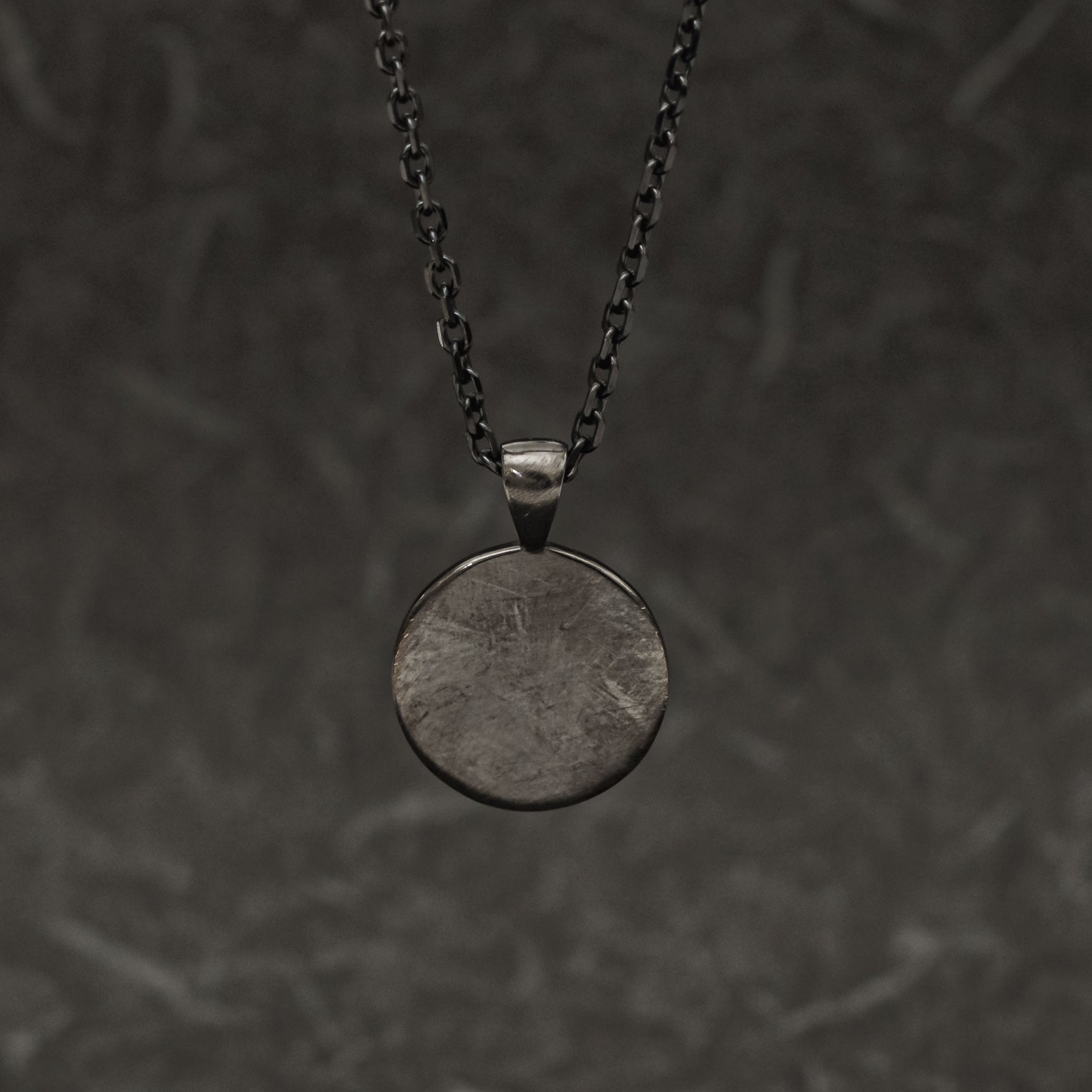 Silver Edokiriko Pattern Necklace (64-3767)