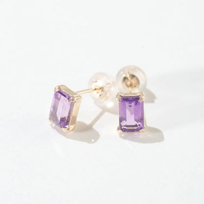 10 Karat Gold Birthstone Earrings ｜43-8001-8015