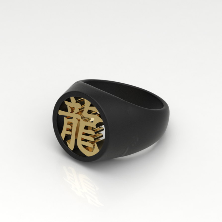 【Customized Kanji】Silver Ring (14-2478) – L&Co. JAPAN