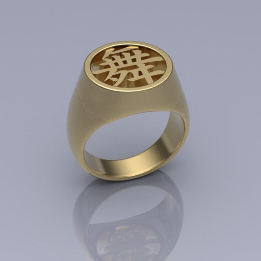 Customized Kanji】18 Karat Solid Gold Ring – L&Co. JAPAN