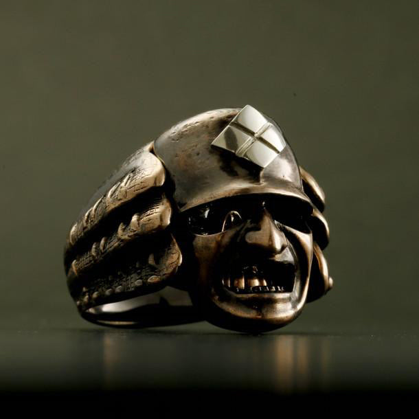 Samurai Ring with Hidden Skull (14-2359)